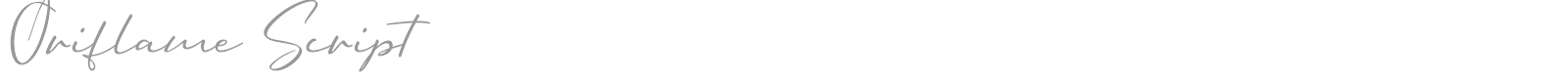 Oriflame Script font preview